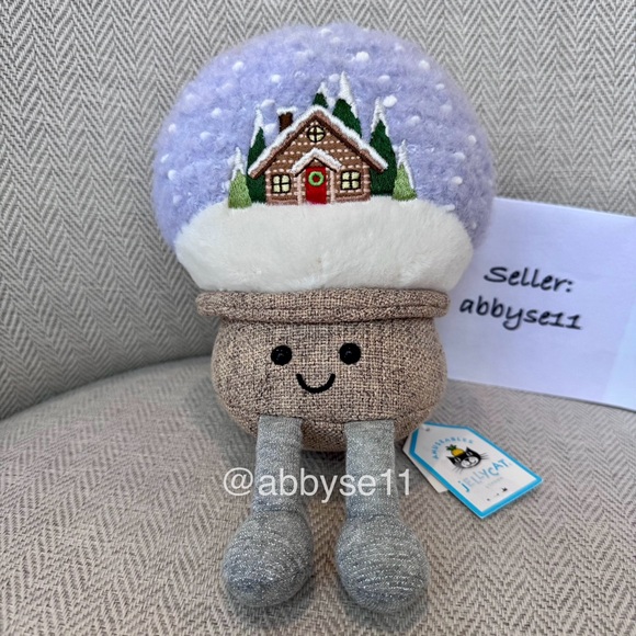 Jellycat Amuseables Snow Globe Plush Toy NWT Authentic A4SG